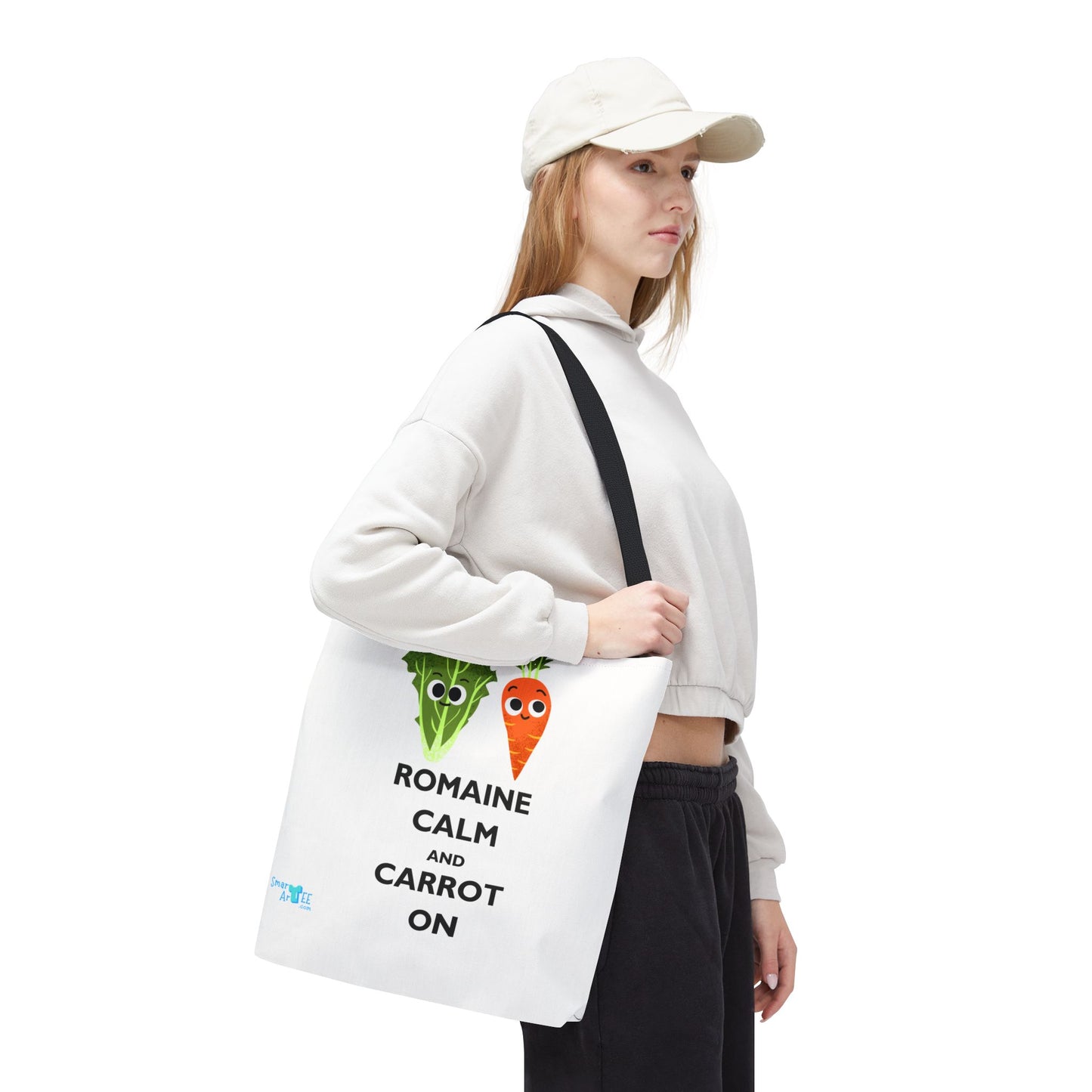 Romaine Calm Tote Bag, Funny Tote for Garden Lovers, Eco-Friendly Shopper, Gift for Veggie Enthusiasts, Grocery Bag, Quirky Farm Bag