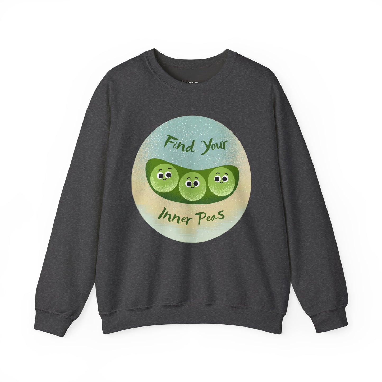Find Your Inner Peas Sweatshirt | Funny Vegetable Pun Crewneck for Garden Lovers, Gift for Plant Parents, Relaxed Style for Everyday Wear