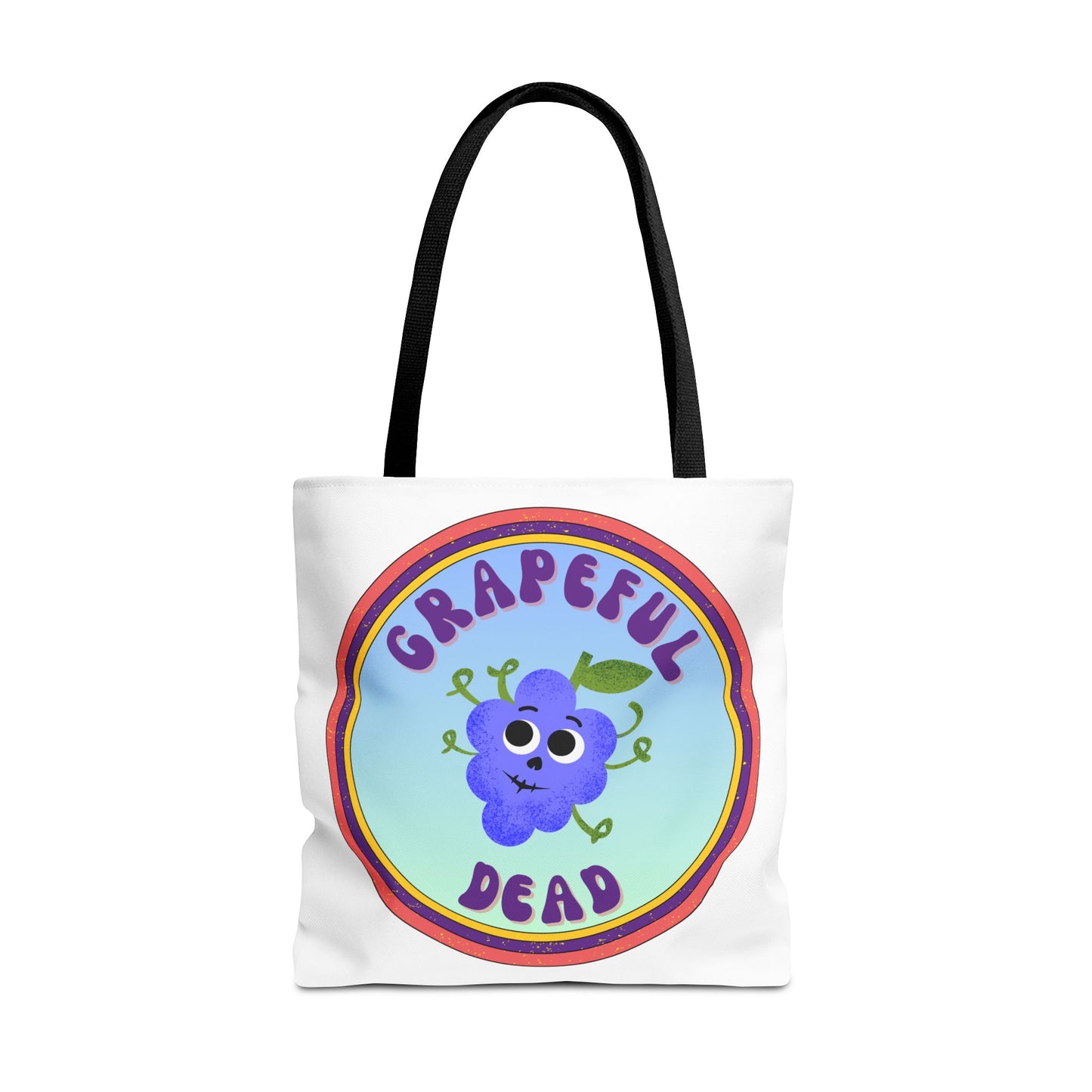 Whimsical Tote Bag with Grapeful Dead Design | Eco-Friendly Shopping Bag, Gift for Music Lovers, Festival Tote, Everyday Carryall