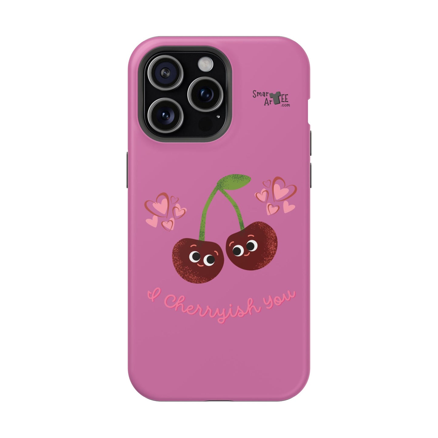 Cute Cherry Impact-Resistant Phone Case, Cherry Phone Cover, Valentine's Gift, Cute Phone Accessories, Sweetheart Case, I Cherryish You