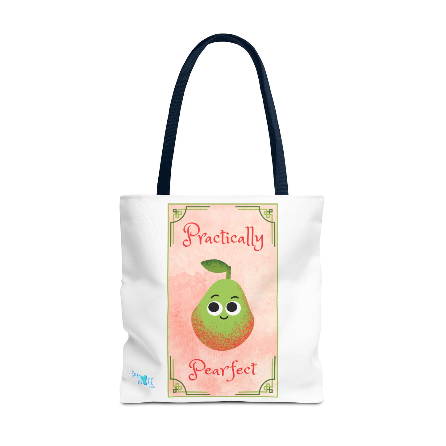 Whimsical Tote Bag - Practically Pearfeet, Cute Shopping Tote, Eco-Friendly Reusable Bag, Perfect Gift for Fruit Lovers, Summer Essential
