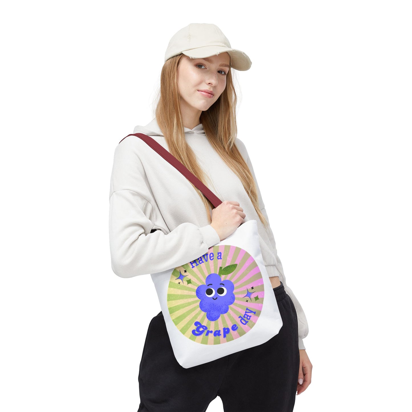 Cute Grape Day Tote Bag - Fun Reusable Shopping Bag, Gift for Fruit Lovers, Eco-Friendly Tote, Summer Bag, Kids' Toy Bag