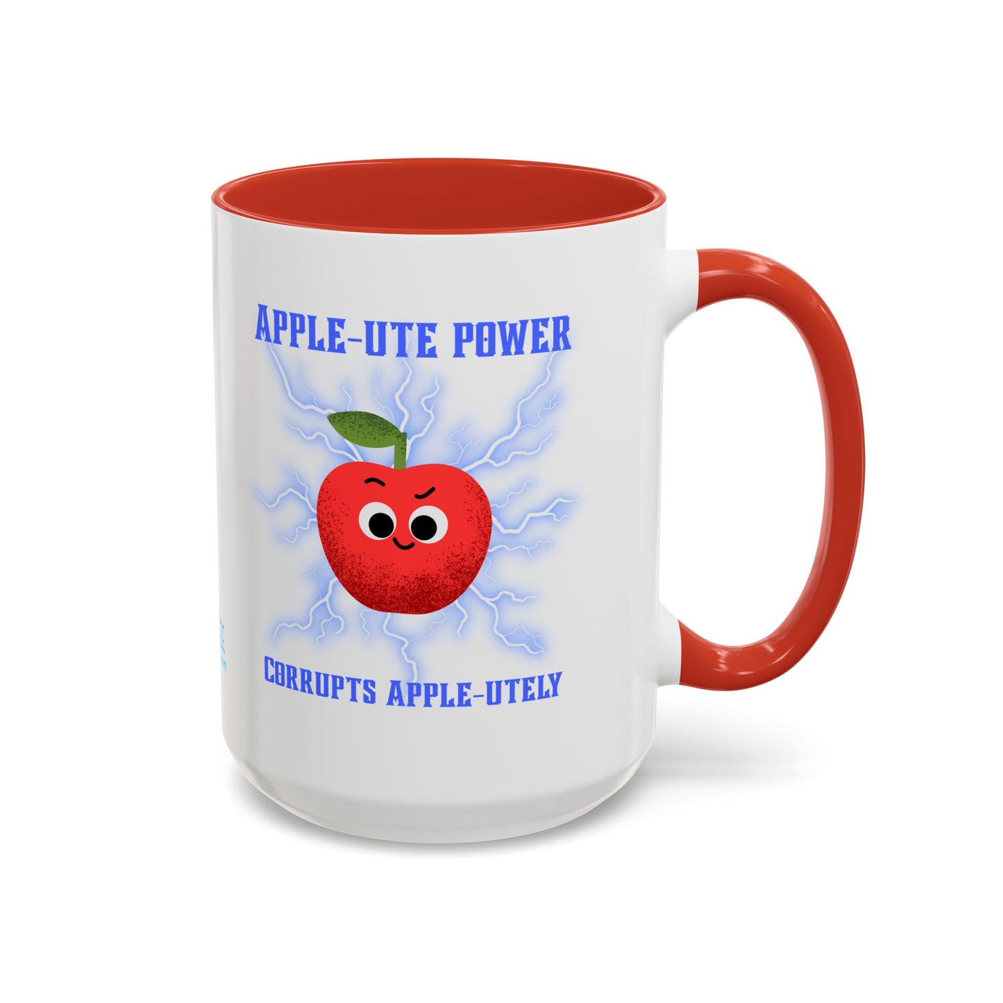 Whimsical Coffee Mug, Fun Apple-Themed Gift, Cute Kitchen Decor, Quirky Drinkware, Perfect for Teachers and Friends