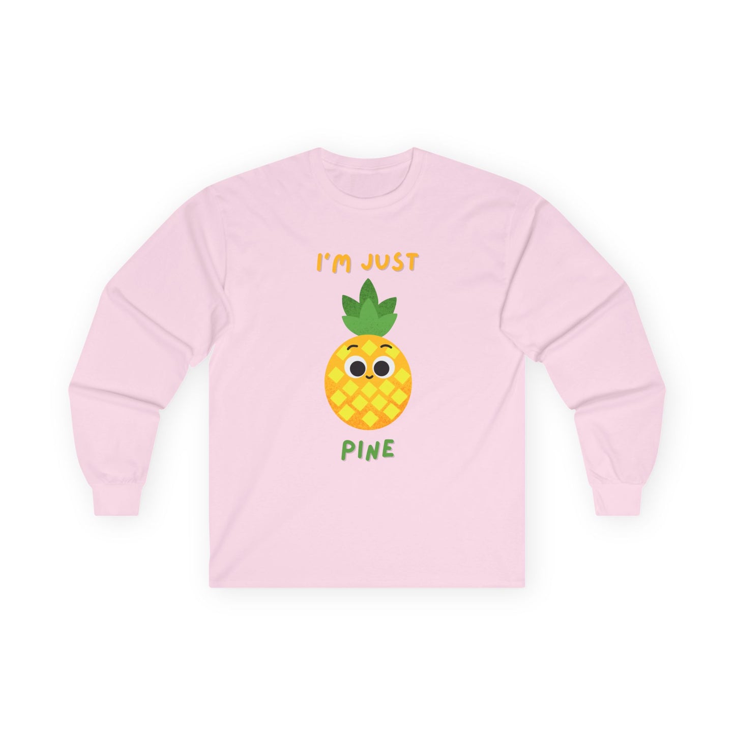 Cute Pineapple Long Sleeve Tees, Funny Shirt, Summer Fashion, Gift for Fruit Lovers, Tropical Vibes, Unisex Apparel