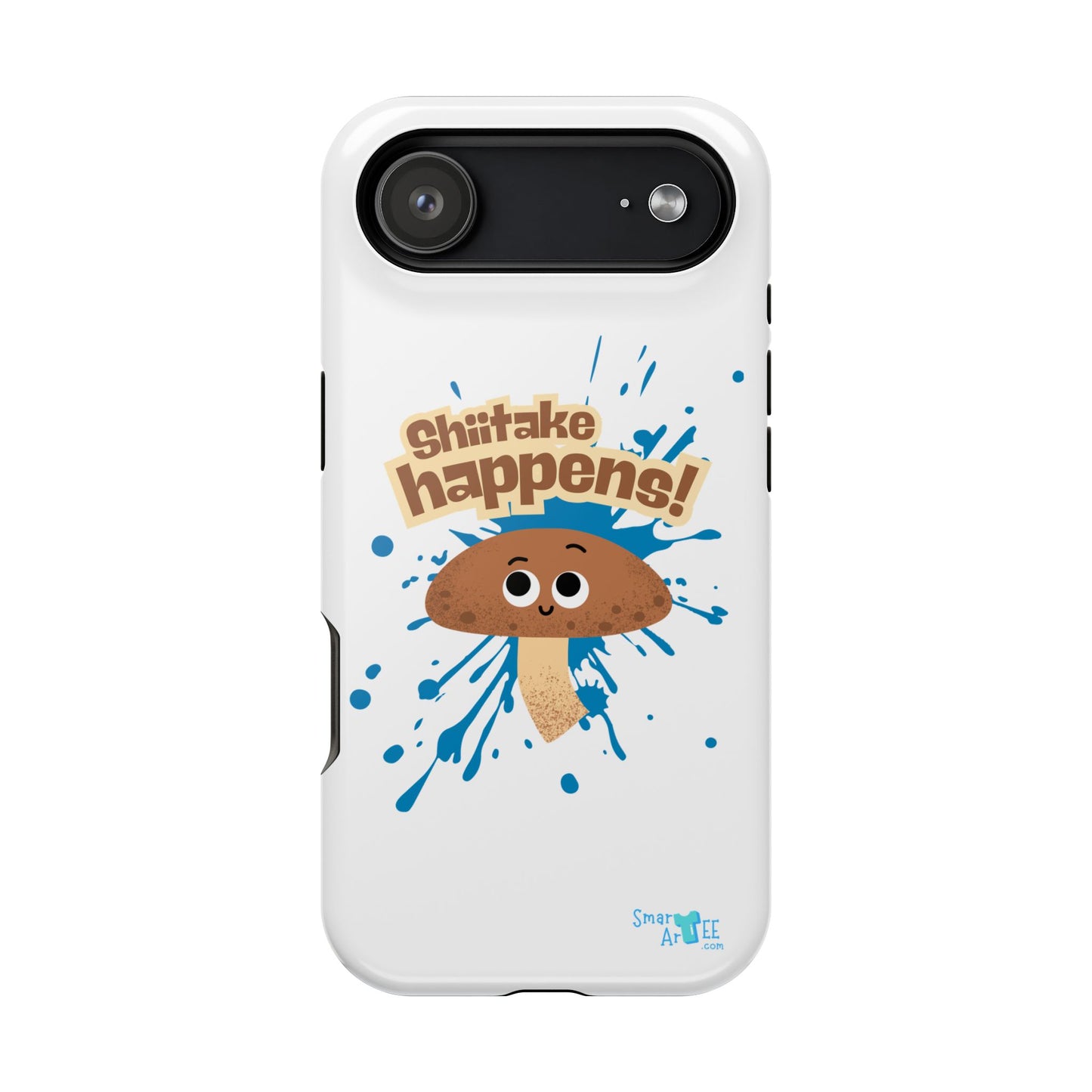 Shiitake Happens Phone Cases, Impact-Resistant Case, Funny Mushroom Case, Quirky Protection for Smartphone, Playful Accessory