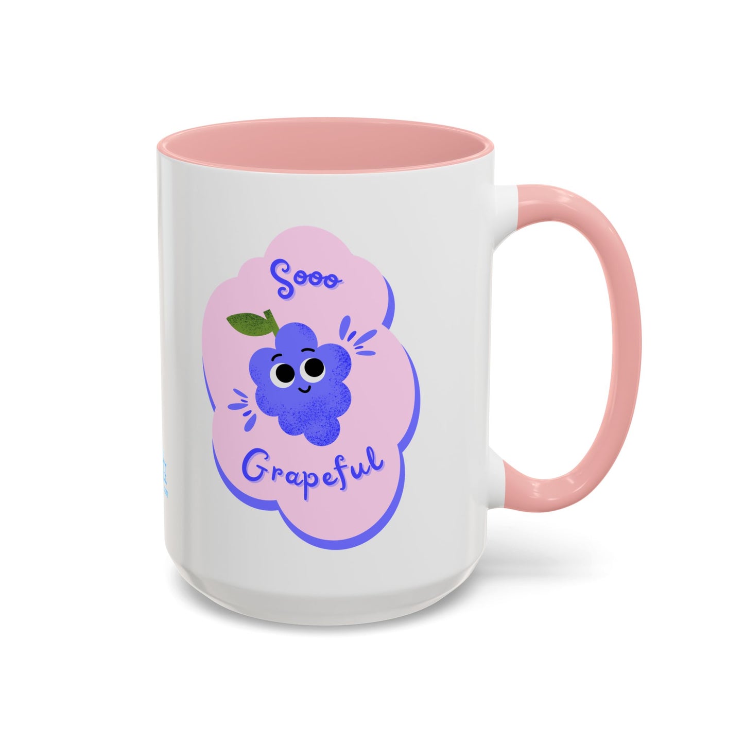 Soo Grapeful Coffee Mug, Funny Cartoon Mug, Cute Ceramic Mug, Gift for Coffee Lovers, Birthday Mug, Colorful Accent Mug