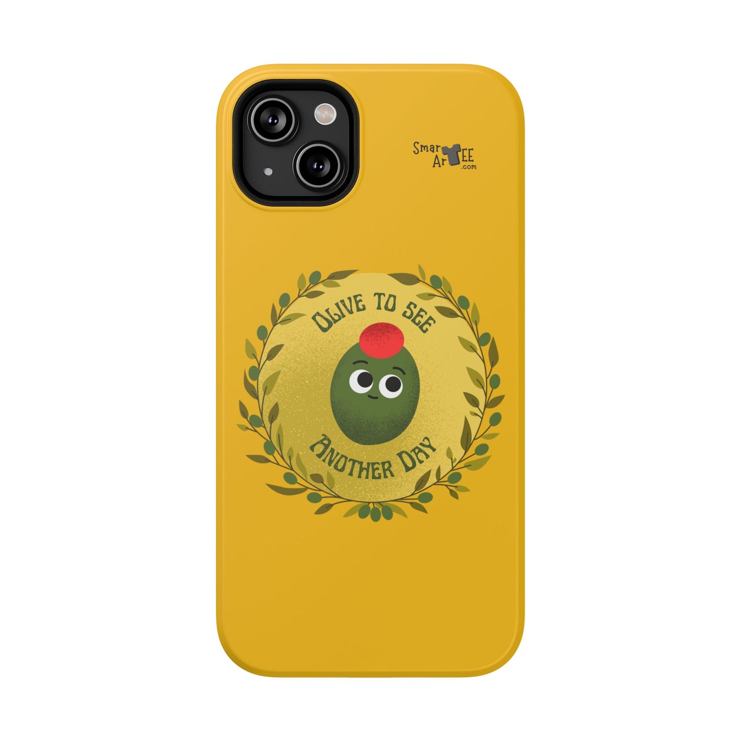 Cute Olive Phone Case, Impact-Resistant Phone Cover, Great Gift for All Ages, Trendy Cell Case, Fun Phone Accessory, Unique Olive Design