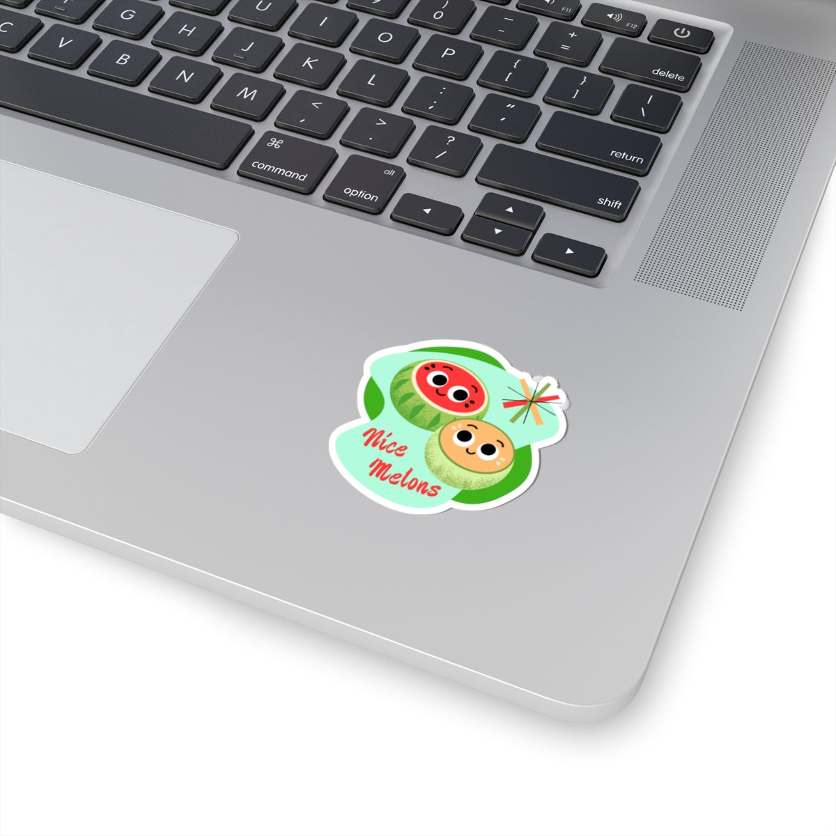 Cute Fruit Kiss-Cut Stickers - Whimsical Melon Design for Laptops, Water Bottles, Journals, Gifts, Summer Fun