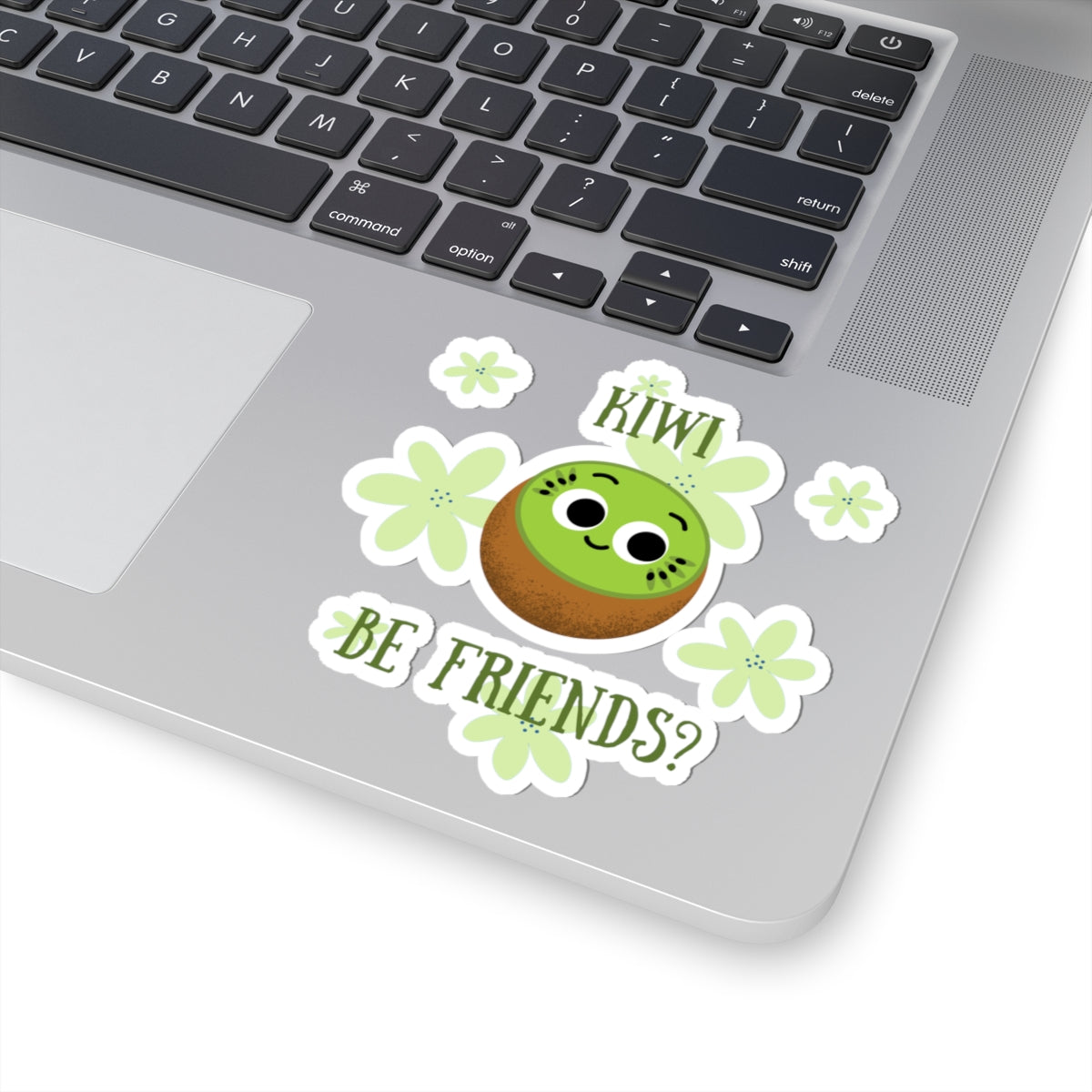 Whimsical Kiwi Friendship Stickers, Fun Fruit Decor, Cute Gift for Friends, Laptop Stickers, Kids Room Decor