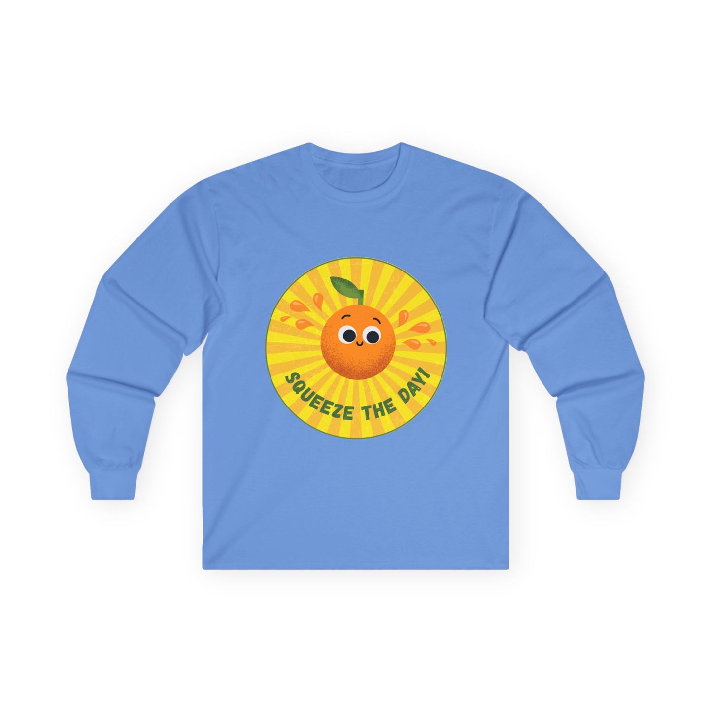 Sunny Vibes Long Sleeve Tees, Unisex Cotton Shirt, Fun Casual Wear, Gift for Fruit Lovers, Summer Style, Weekend Outfit