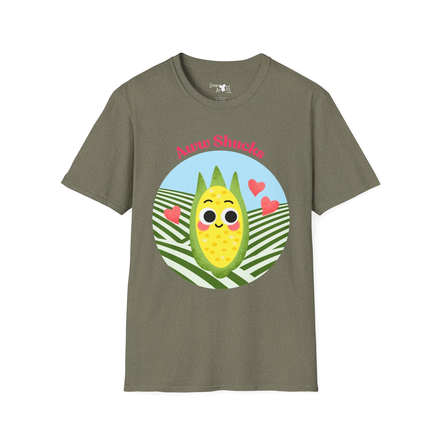 Cute Corn Cobb Graphic T-Shirt, Perfect Gift for Friends, Summer Fun Shirt, Casual Daily Wear, Aww Shucks Design