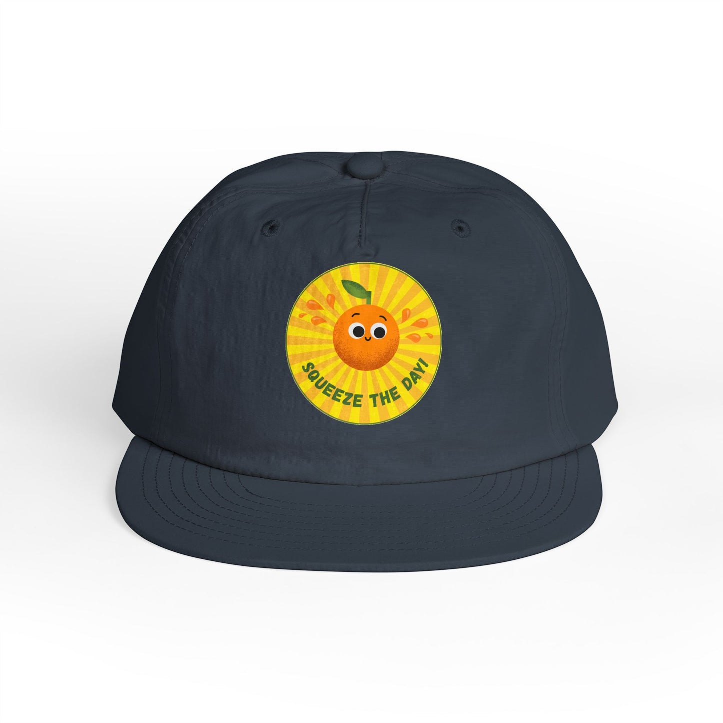 Squeeze the Day Surf Cap, Beach Hat, Summer Accessories, Bright Summer Vibes, Gift for Surfers, Fun Outdoor Gear