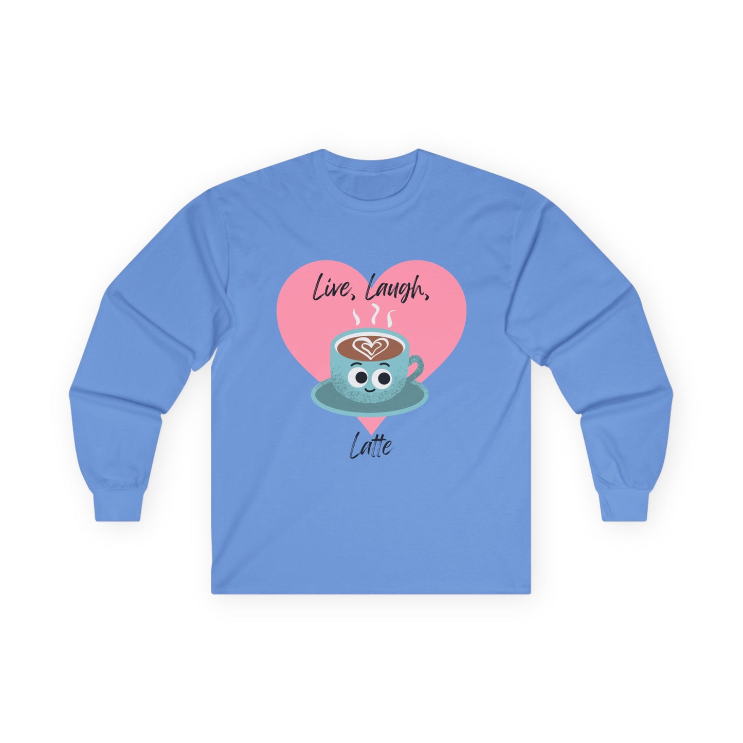 Cute Coffee Lover Long Sleeve Tees, Funny Latte Shirt, Gift for Baristas, Coffee Addict Apparel, Cozy Morning Vibe