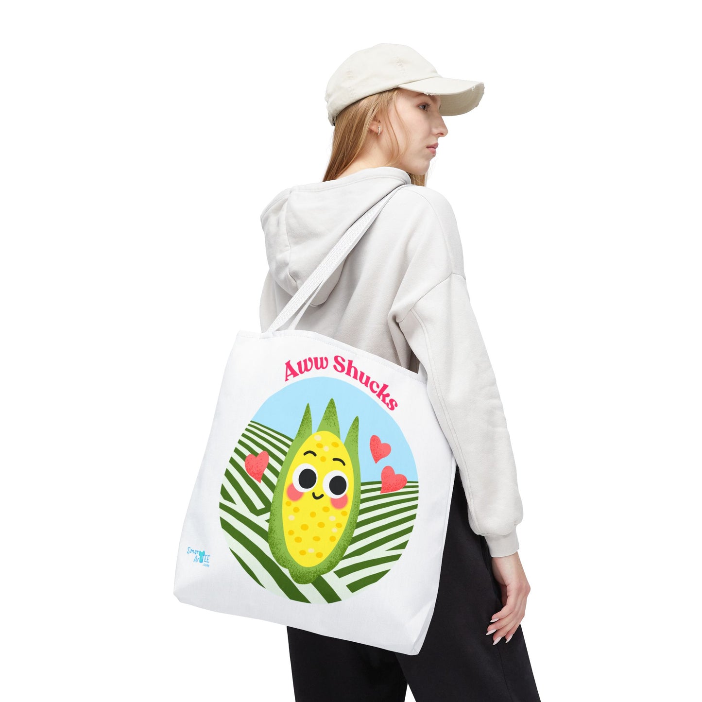 Cute Corn Tote Bag, Funny Grocery Tote, Gift for Veggie Lovers, Funny Farmhouse Decor, Unique Eco-Friendly Bag