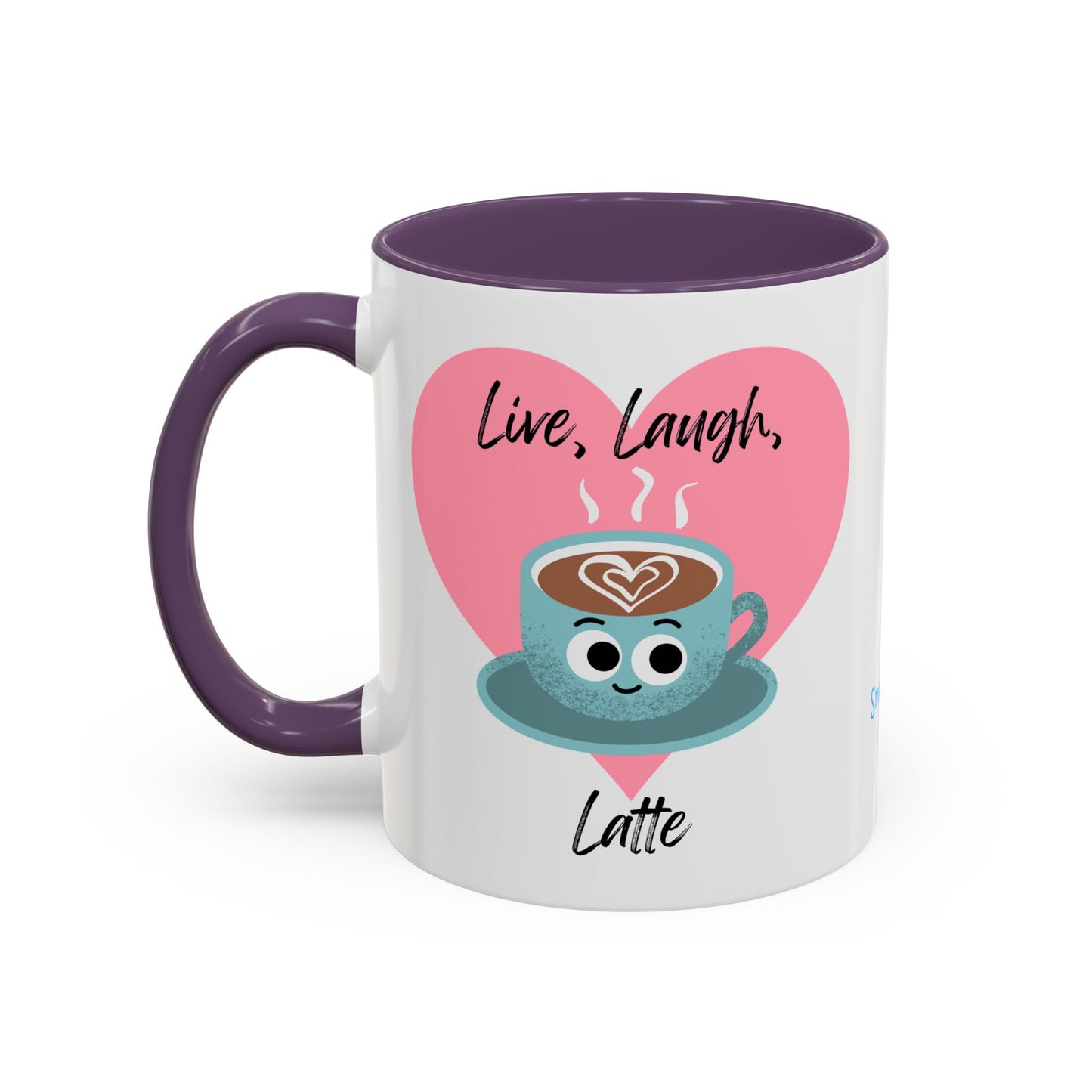 Live Laugh Latte Coffee Mug | Cute Mug, Funny Gift, Hot Beverage Cup, Coffee Lover Gift, Heartwarming Decor