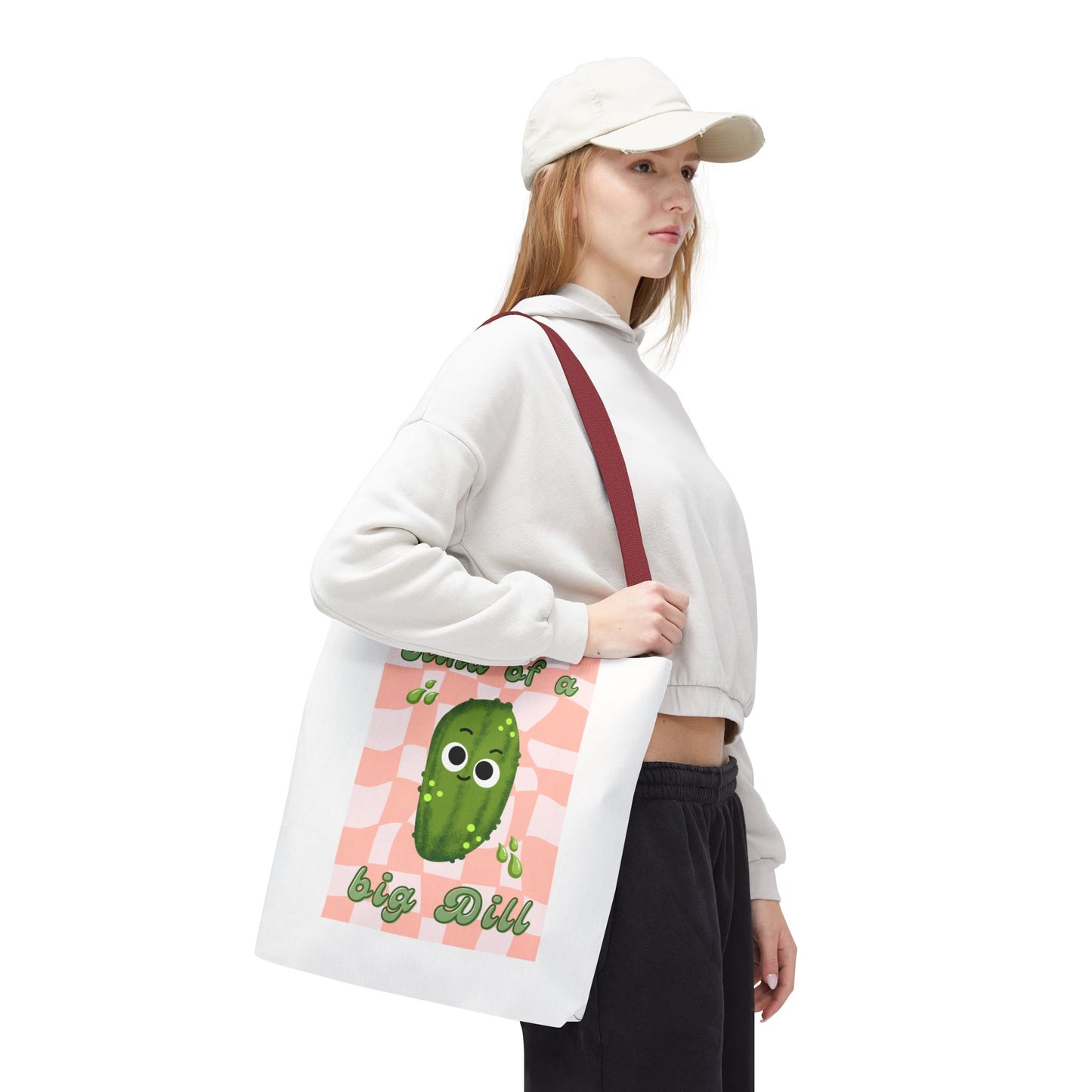 Playful Pickle Tote Bag: Cute, Funny, Quirky, Eco-Friendly, Gift Bag, Everyday Use, Beach Bag, Market Bag