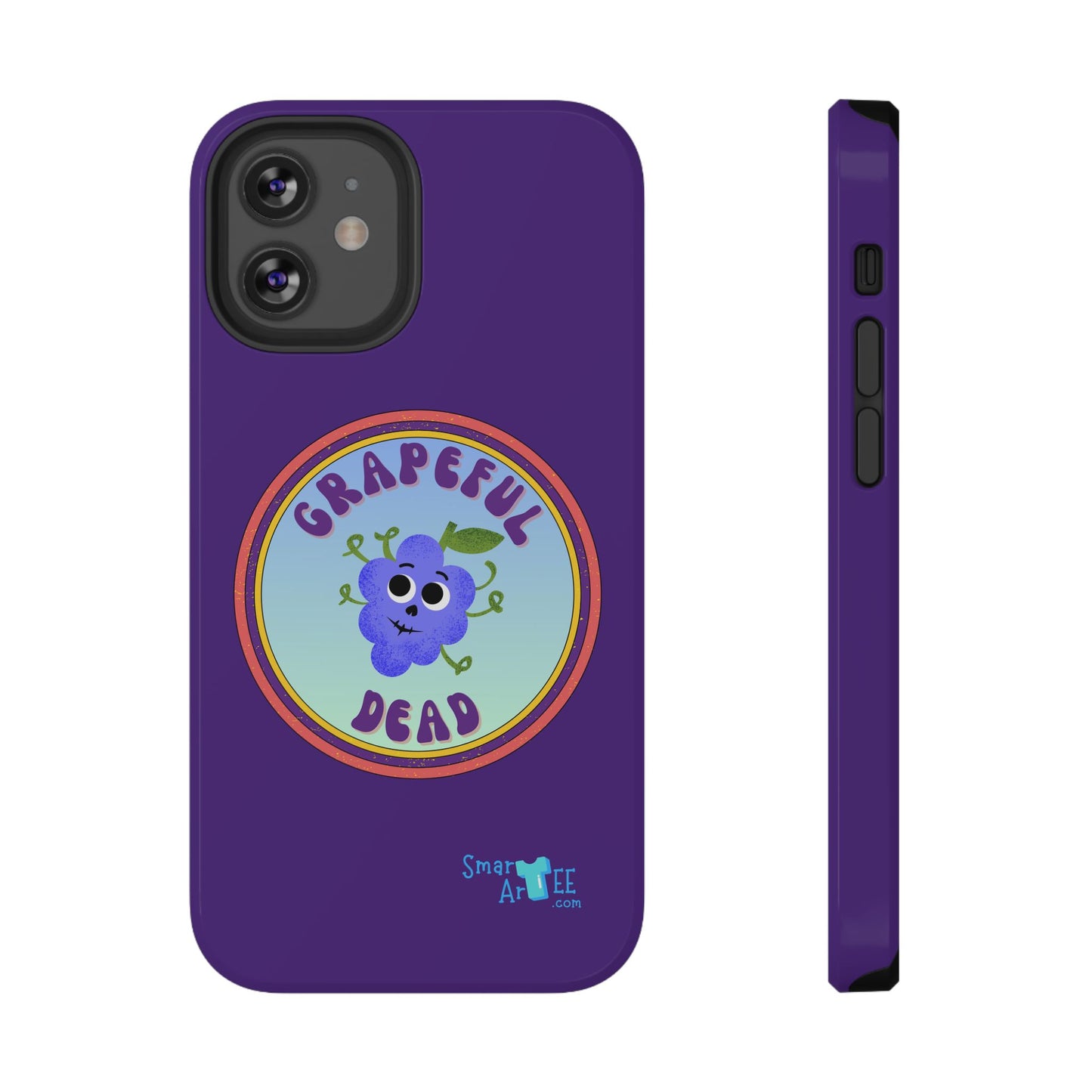 Whimsical Phone Case Featuring Grapeful Dead Design, Unique Protective Cover, Gift for Music Lovers, Fun Accessory for Festivals