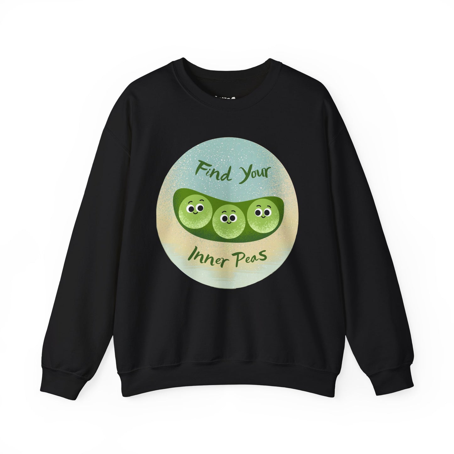 Find Your Inner Peas Sweatshirt | Funny Vegetable Pun Crewneck for Garden Lovers, Gift for Plant Parents, Relaxed Style for Everyday Wear