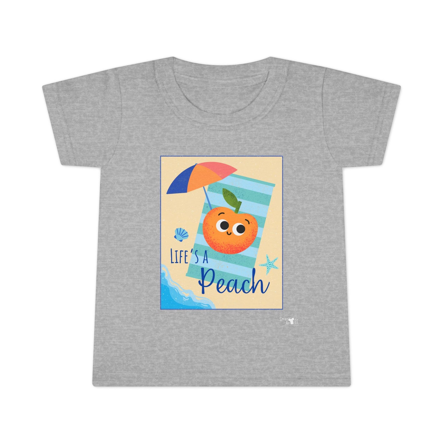Toddler Summer Shirt - Life is a Peach Design, Cute Kids Tee, Beachwear, Summer Outfit, Family Vacation Shirt, Toddler Apparel