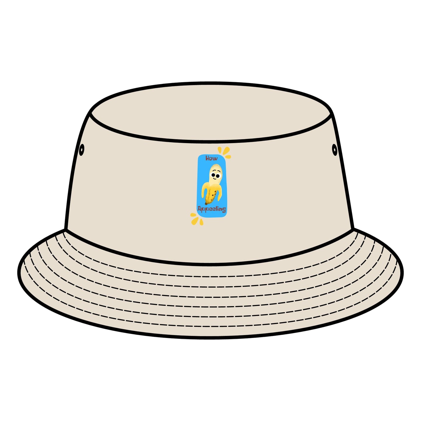 Stylish Bucket Hats for Outdoor Adventures, Funny Banana Pun Hat, Sun Protection, Trendy Summer Accessory, Casual Streetwear