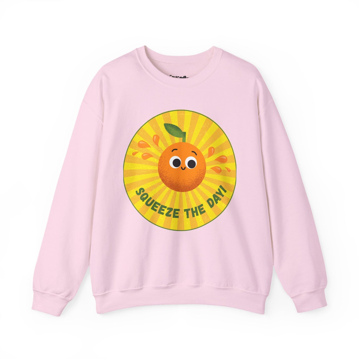 Squeeze the Day Sweatshirt, Cute Crewneck Gift, Citrus Theme Apparel, Comfortable Fall Outfit, Unisex Casual Wear