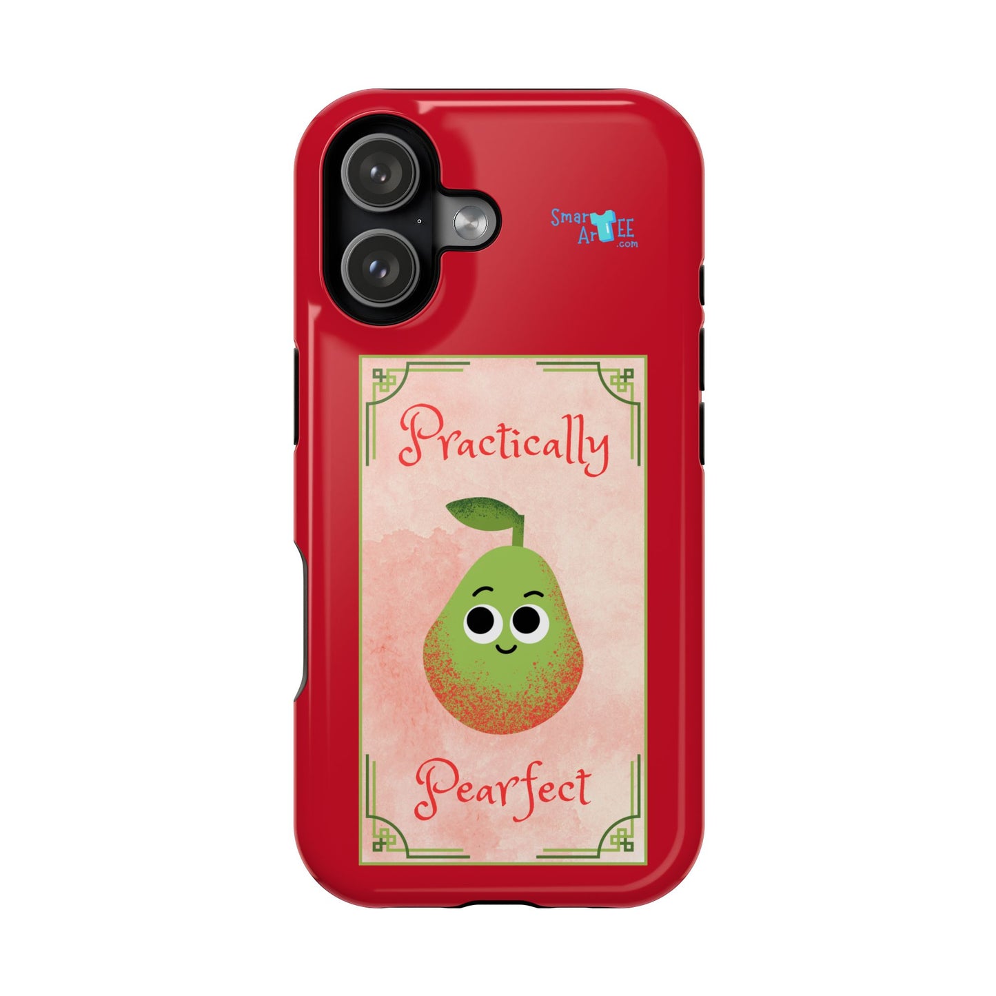Cute Impact-Resistant Phone Case - Practically Pearfect, Fun Gift for Kids, Durable Phone Cover, Unique Phone Accessory, Youthful Style