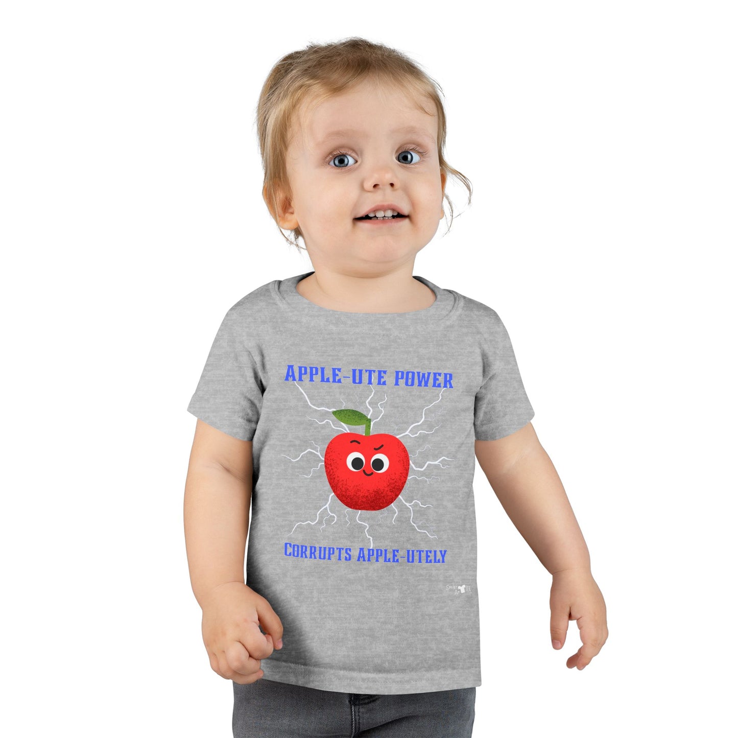 Cute Apple Power Toddler Shirt, Kids Gift, Back to School, Playtime Outfit, Funny Sayings Tee