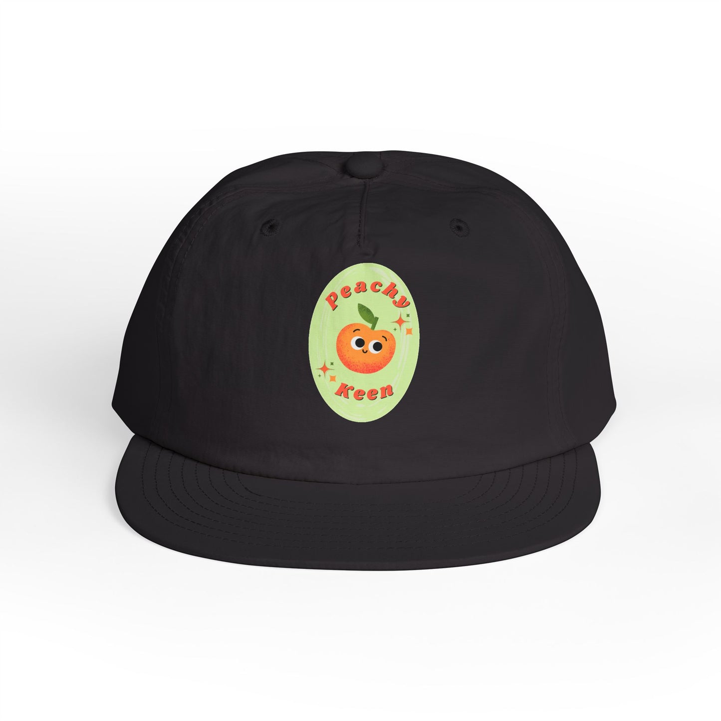 Cute Peach Pun Surf Cap, Trendy Beach Ready Hat, Casual Outdoor Accessory, Autumn Vibes, Trendy Gift