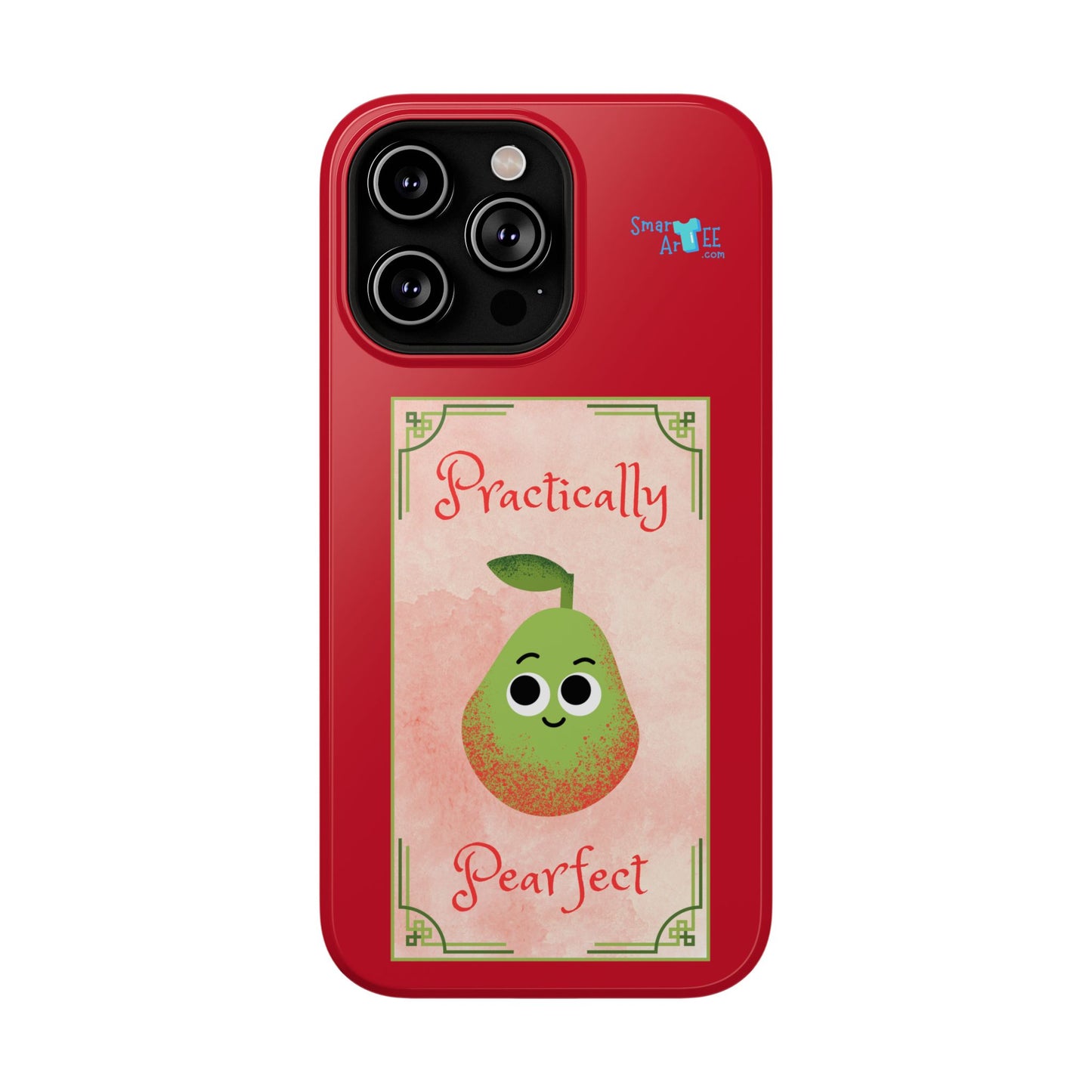 Cute Impact-Resistant Phone Case - Practically Pearfect, Fun Gift for Kids, Durable Phone Cover, Unique Phone Accessory, Youthful Style