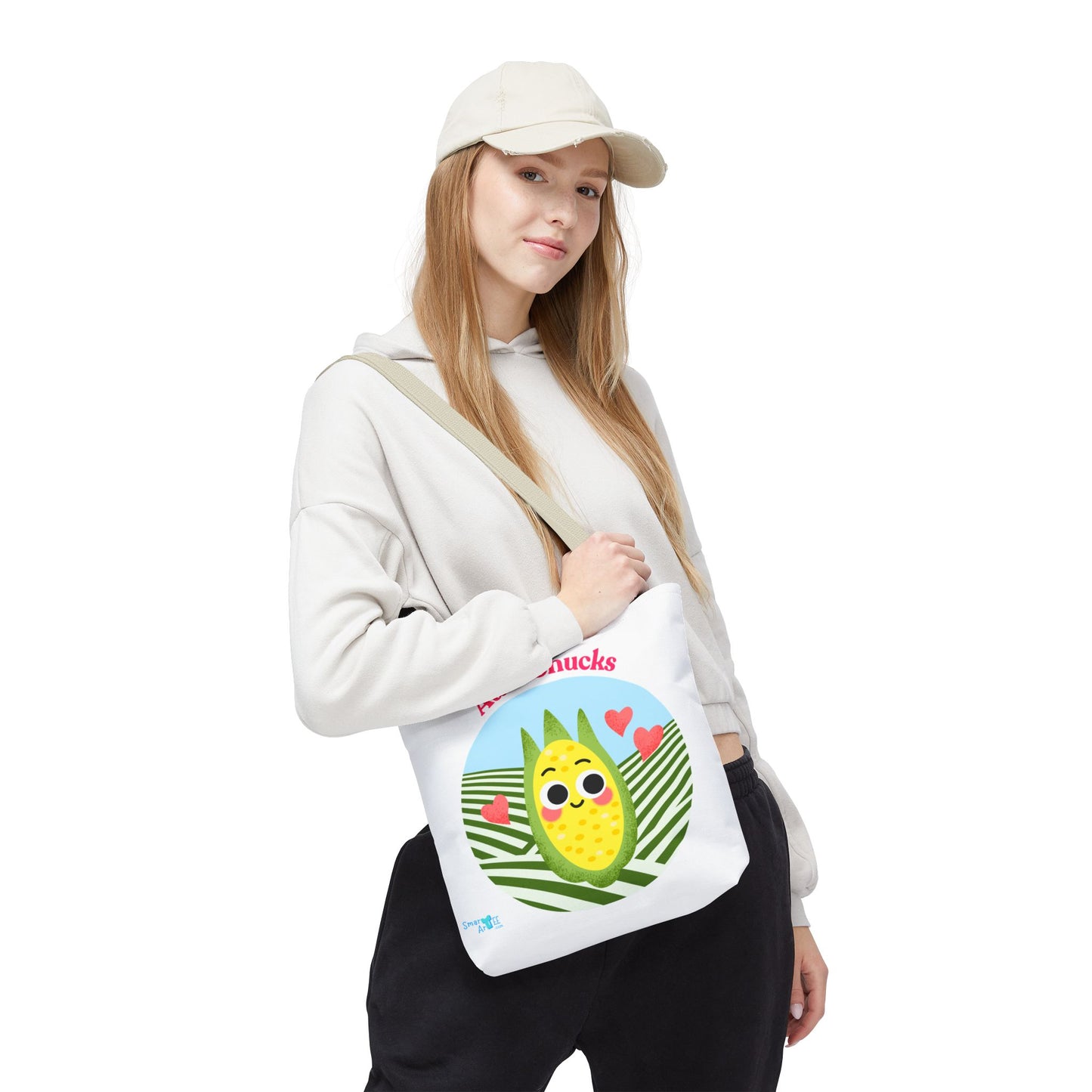 Cute Corn Tote Bag, Funny Grocery Tote, Gift for Veggie Lovers, Funny Farmhouse Decor, Unique Eco-Friendly Bag