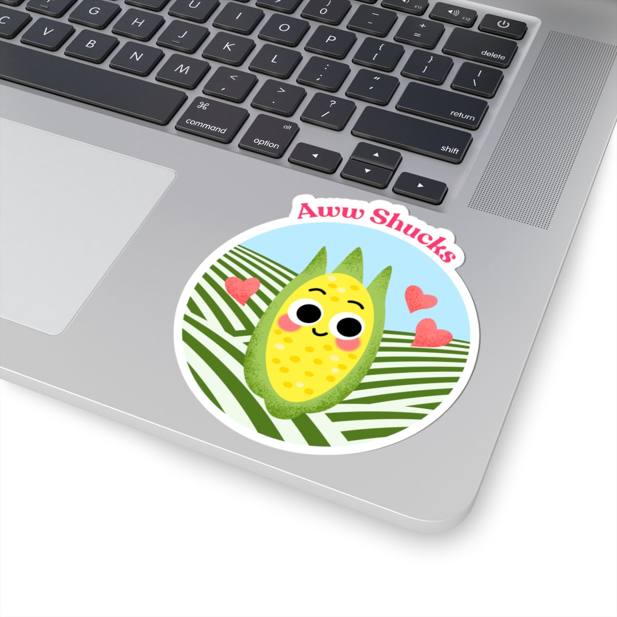 Cute Corn Kiss-Cut Stickers | Cheerful Aww Shucks Design for Laptops, Water Bottles, Notebooks, Gifts, and Party Favor