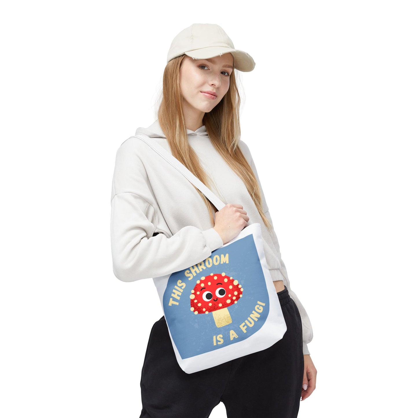 Cute Mushroom Tote Bag - Funny Gift for Mushroom Lovers, Eco-Friendly Shopping Bag, Artsy Tote, Whimsical Weekender Bag, Unique Gift Idea