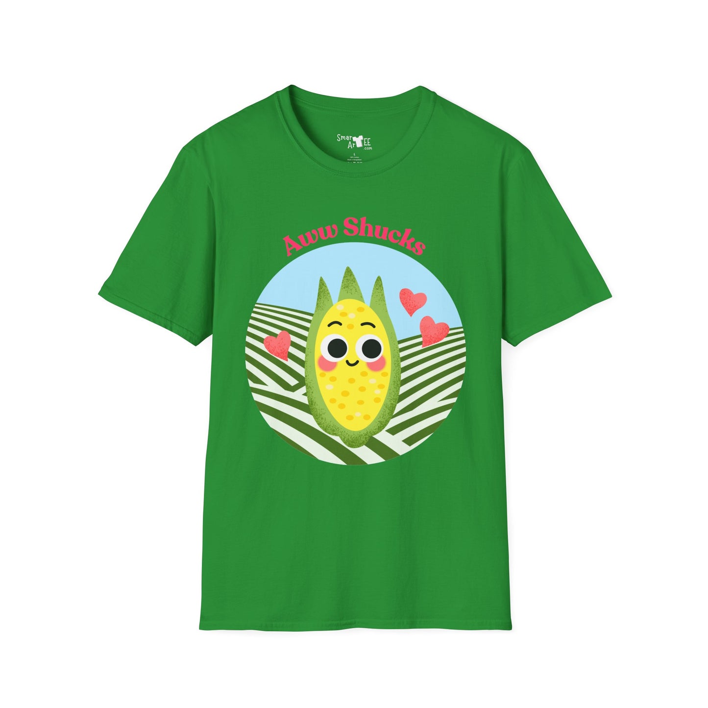 Cute Corn Cobb Graphic T-Shirt, Perfect Gift for Friends, Summer Fun Shirt, Casual Daily Wear, Aww Shucks Design
