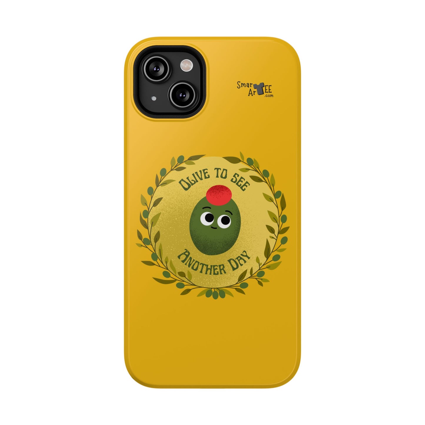 Cute Olive Phone Case, Impact-Resistant Phone Cover, Great Gift for All Ages, Trendy Cell Case, Fun Phone Accessory, Unique Olive Design