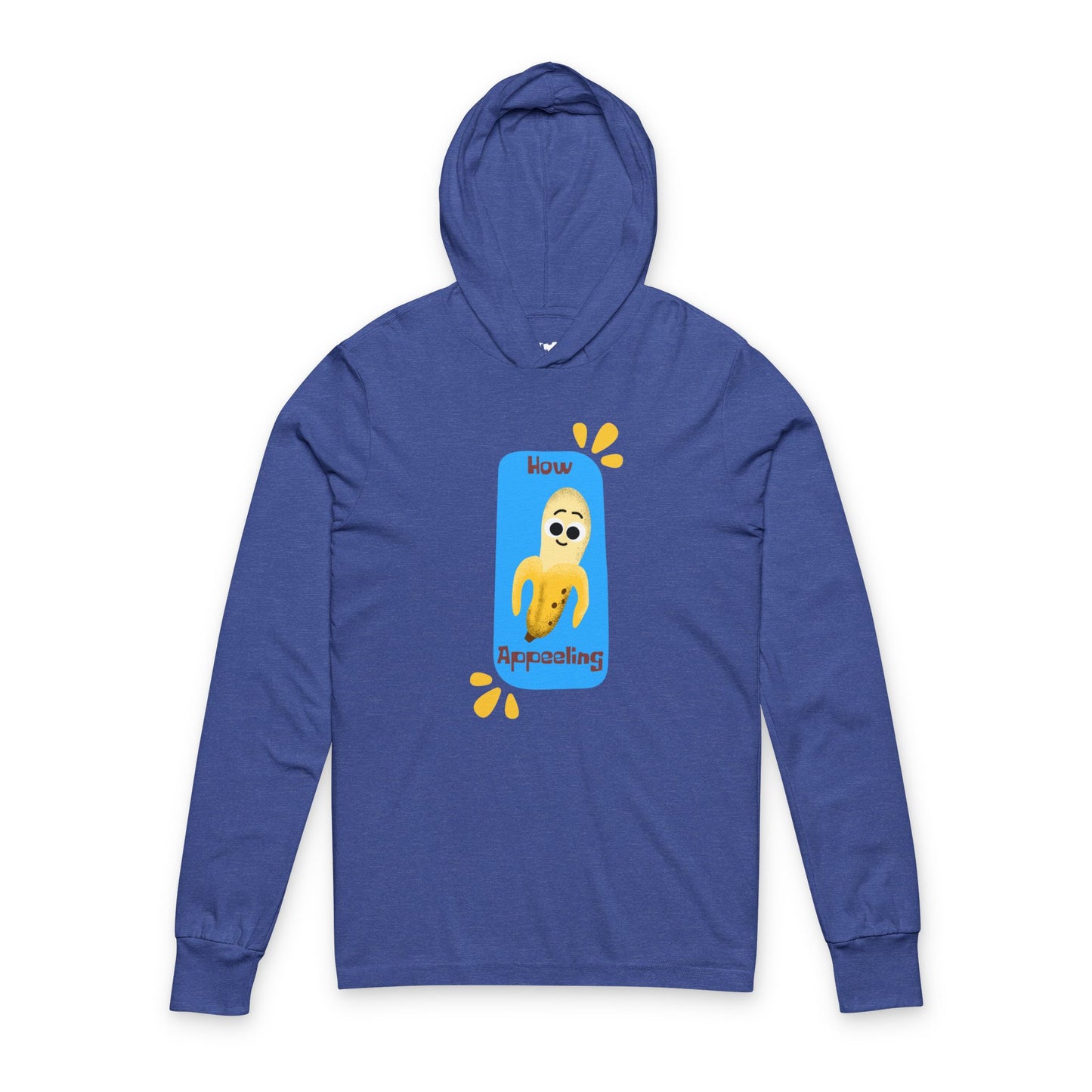 Funny Unisex Hooded Long Sleeve Shirt, Cool Graphic Pullover, Casual Wear, Gift for Friends, Lightweight Layering, Beach Day Outfit
