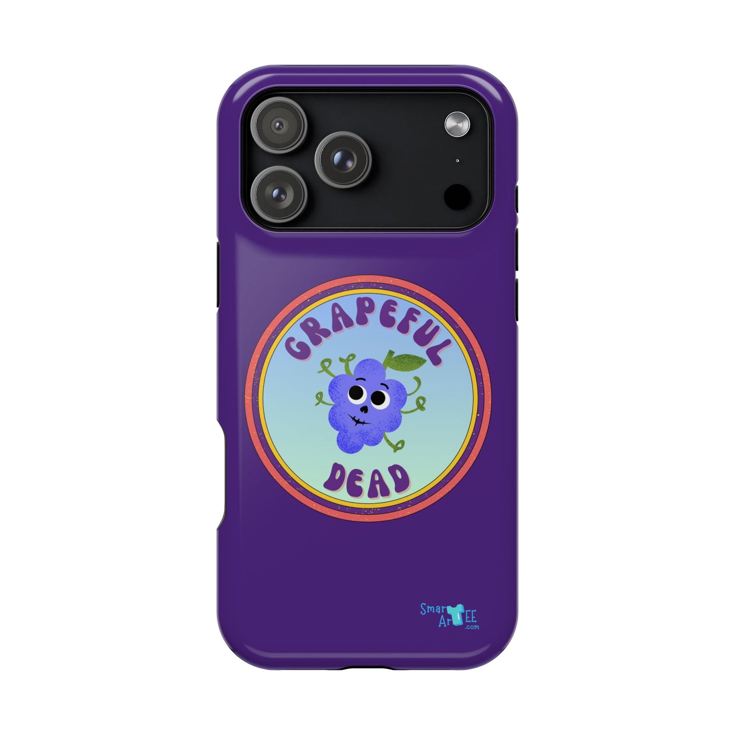 Whimsical Phone Case Featuring Grapeful Dead Design, Unique Protective Cover, Gift for Music Lovers, Fun Accessory for Festivals