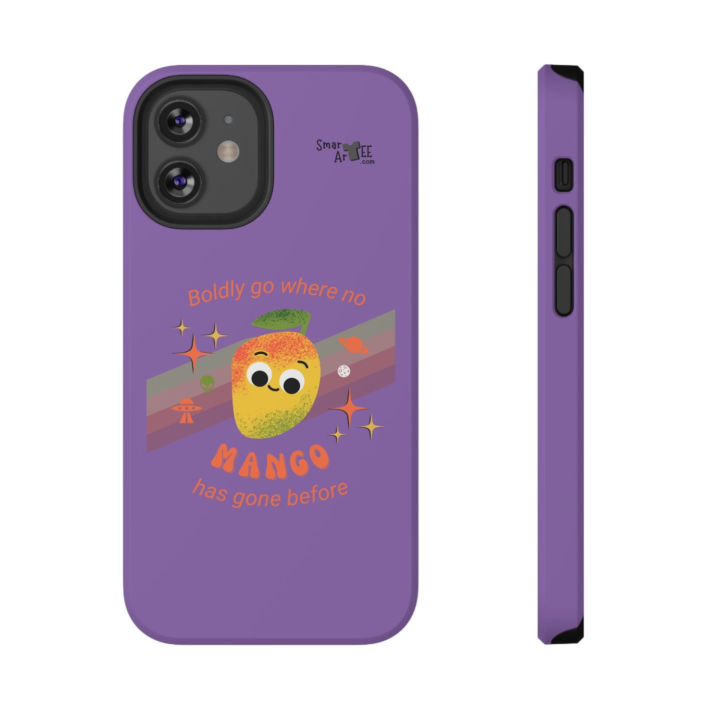 Star Trek Themed Mango Pun Phone Case, Impact-Resistant Case, Quirky Tech Accessory, Cute Phone Cover, Gift for Fruit Lovers