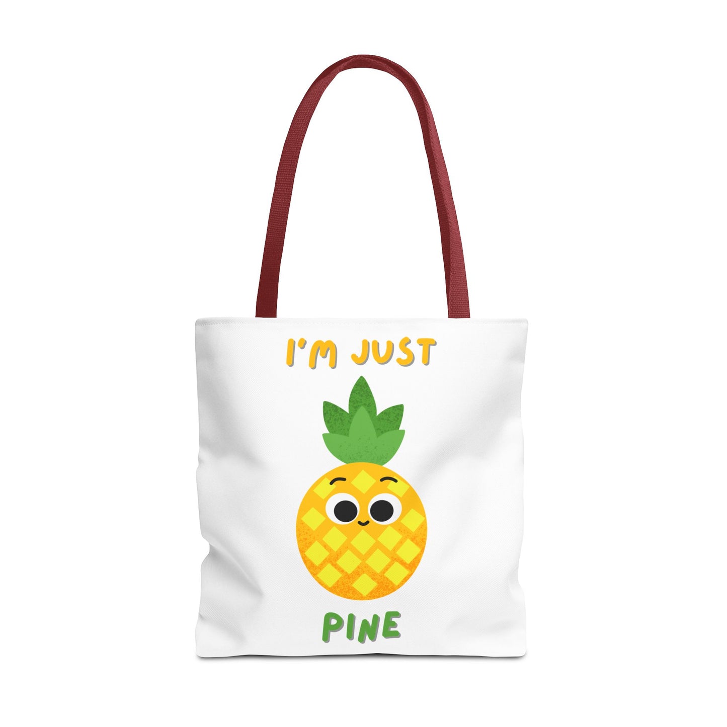 Cute Pineapple Tote Bag, Fun Shopper Bag, Beach Bag, Eco-Friendly Tote, Gift for Fruit Lovers, Summer Accessory