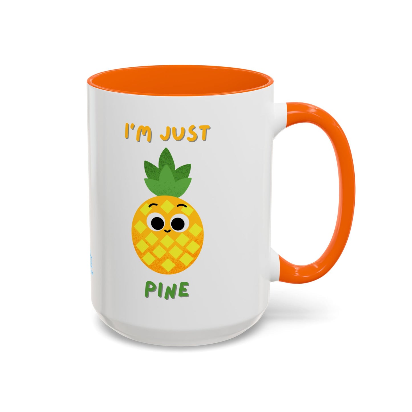 Cute Pineapple Accent Coffee Mug for Tropical Vibes, Gift for Fruit Lovers, Funny Mug, Kitchen Decor, Summer Beverage