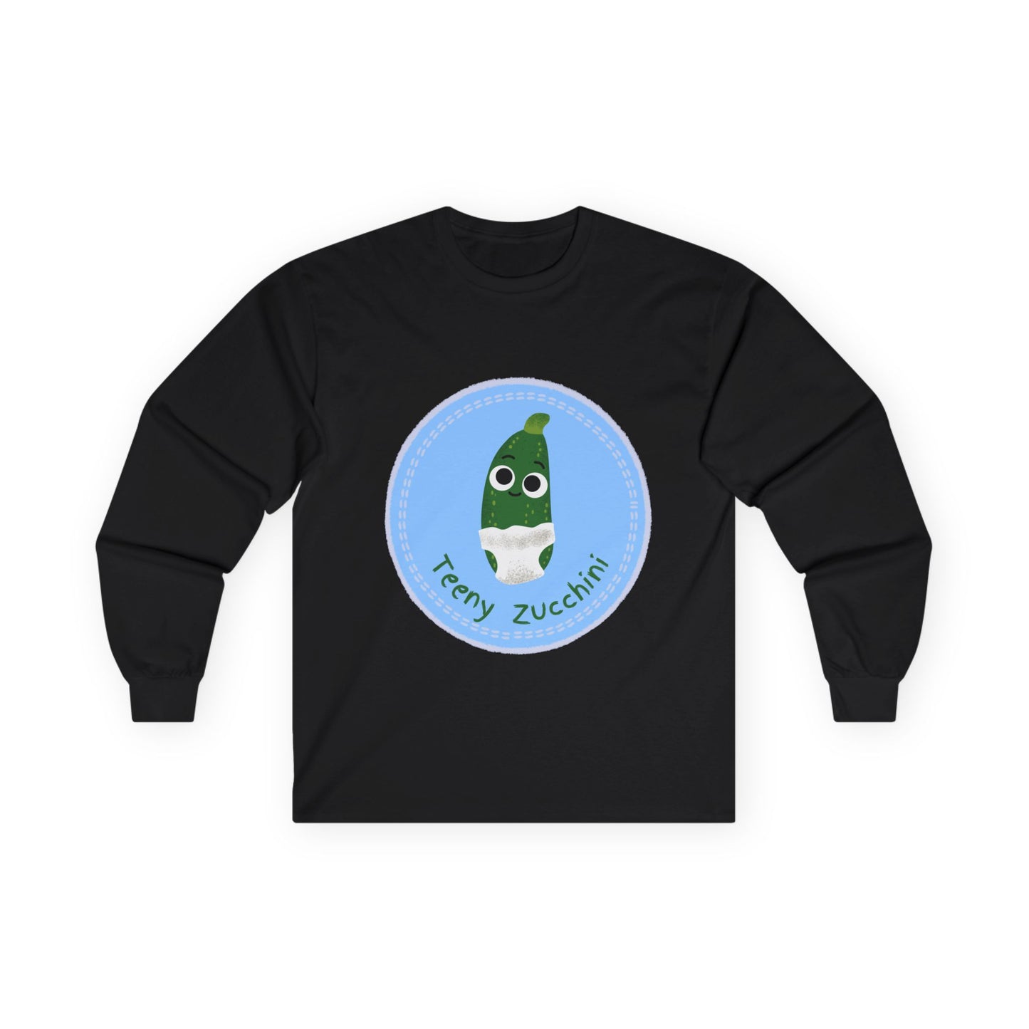 Fun Zucchini Long Sleeve Tees, Unisex Cotton Shirt, Gardening Gift, Vegetable Lover Cozy Shirt, Cute Produce Apparel