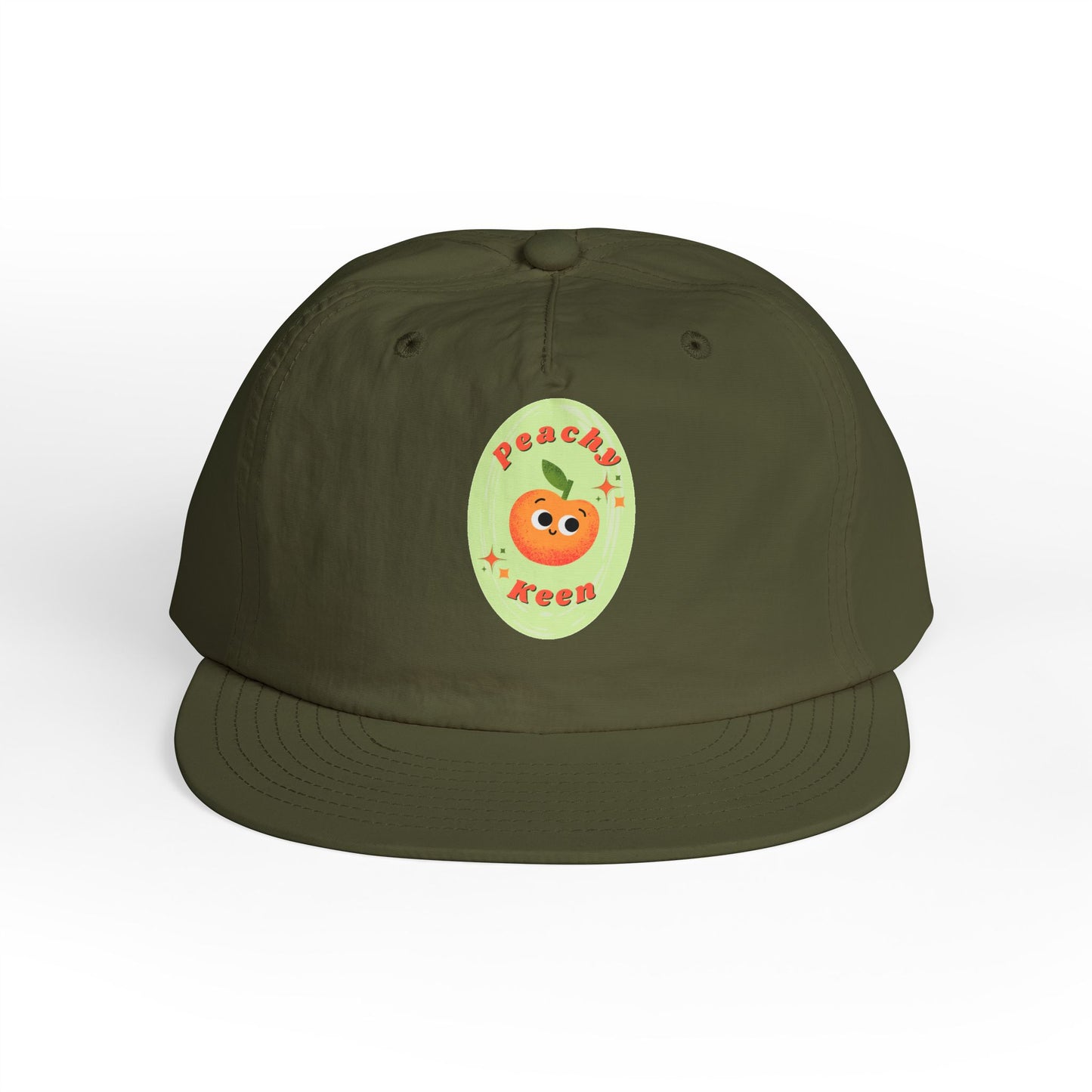 Cute Peach Pun Surf Cap, Trendy Beach Ready Hat, Casual Outdoor Accessory, Autumn Vibes, Trendy Gift