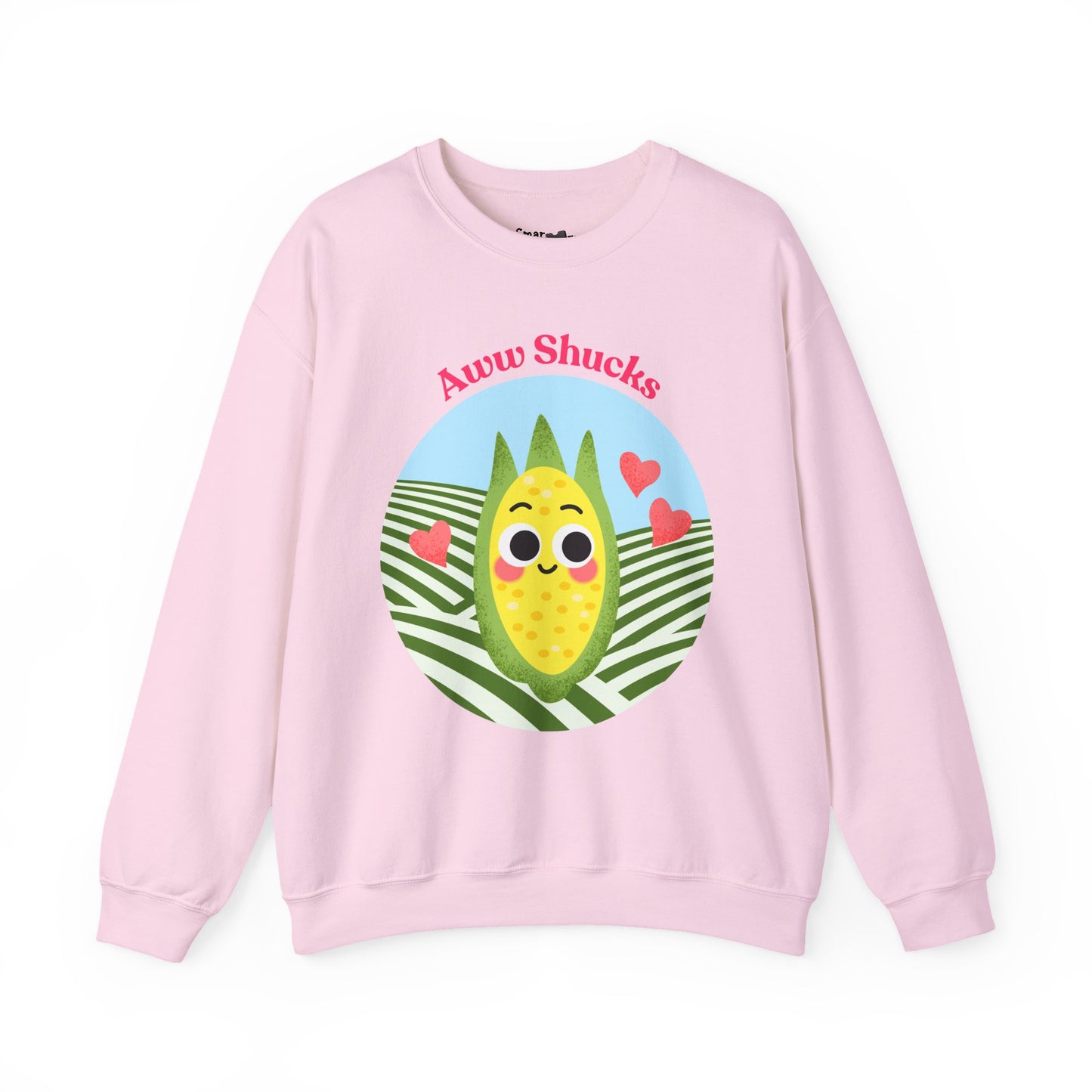 Cute Corn Sweatshirt, Aww Shucks Crewneck, Cozy Fall Apparel, Gift for Foodies, Cute Kitchen Sweatshirt, Unisex Sweater