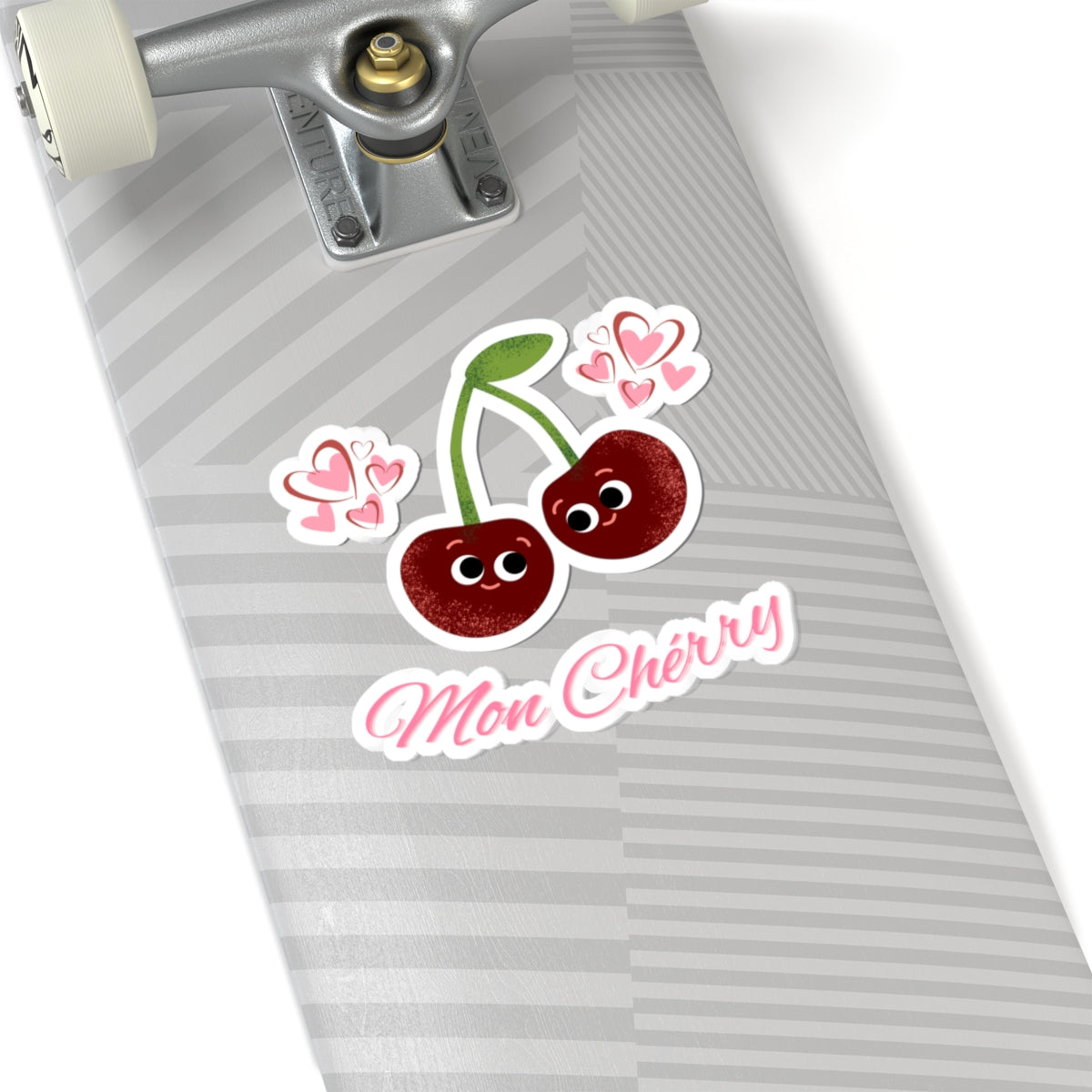 Cute Cherry Kiss-Cut Stickers | Mon Chérie Design, Fun Laptop Decor, Sweet Gift for Fruit Lovers, Cute Stationery, Adorable Wall Art