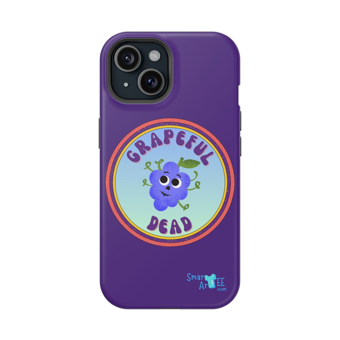 Whimsical Phone Case Featuring Grapeful Dead Design, Unique Protective Cover, Gift for Music Lovers, Fun Accessory for Festivals