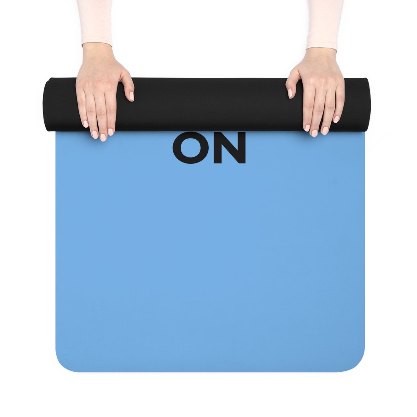 Funny Vegetable Pun Yoga Mat - ROMAINE CALM AND CARROT ON, Workout Mat, Exercise Mat, Gift for Yogis