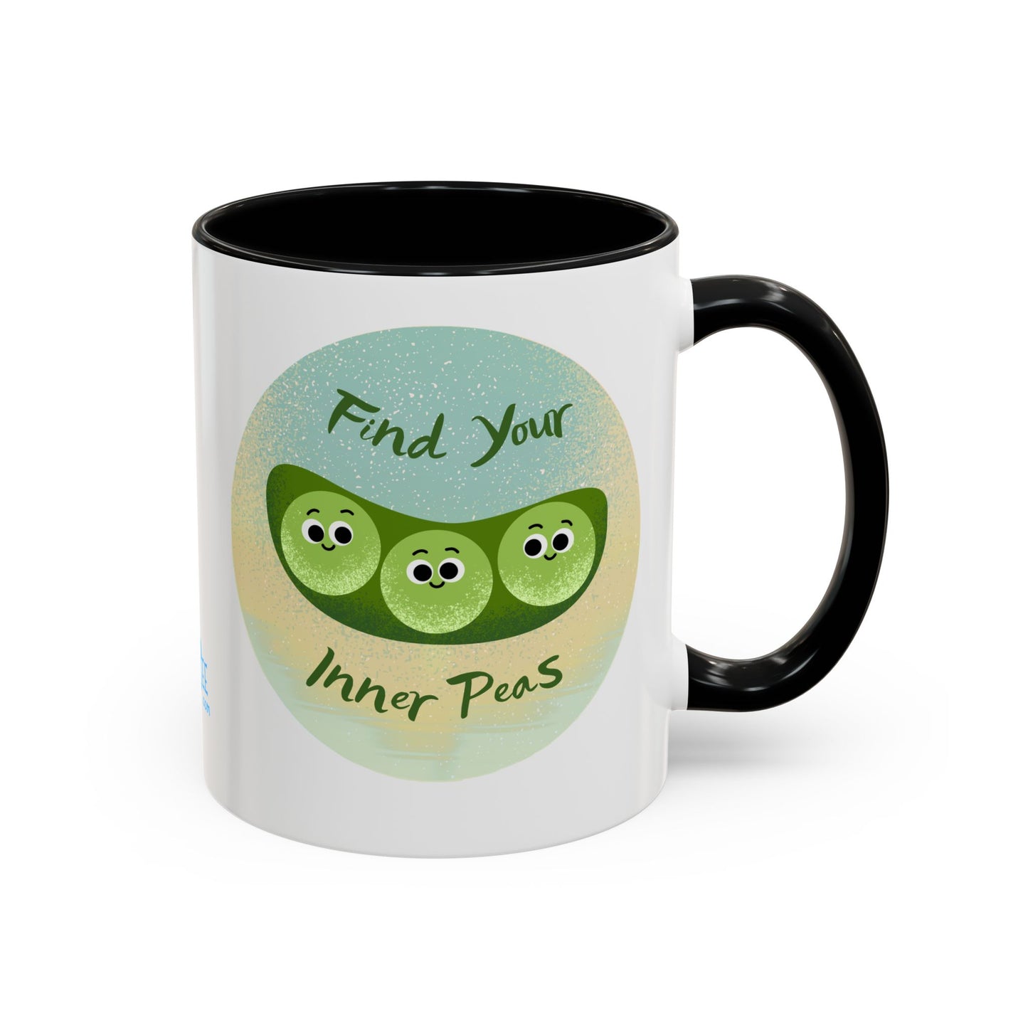 Find Your Inner Peas Coffee Mug - Fun Gift for Veggie Lovers, Cute Tea Cup, Green Peas Decor, Eco-Friendly Kitchenware, Whimsical Drinkware