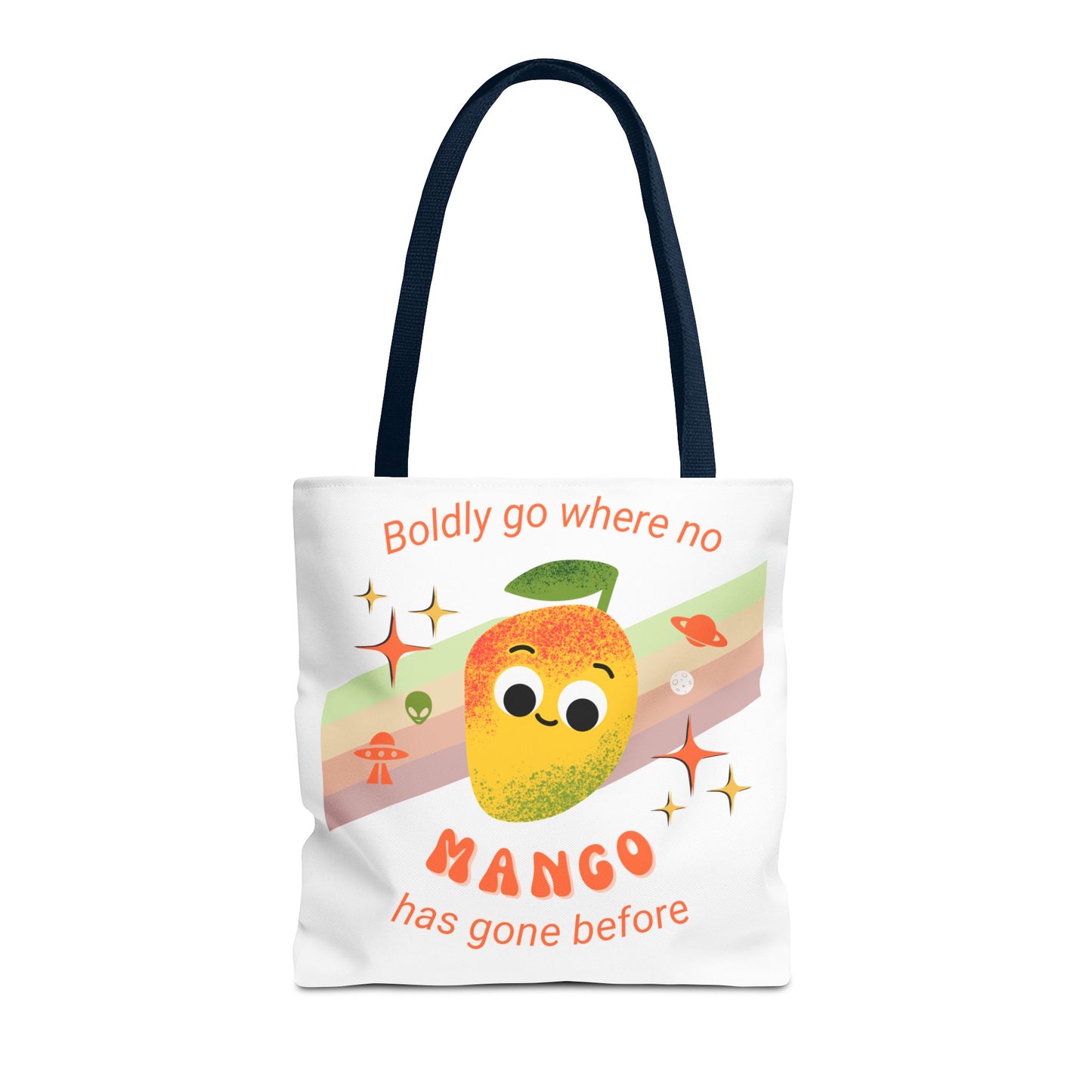 Playful Mango Tote Bag - Fun Fruit Carryall, Eco-Friendly Shopping Bag, Cute Beach Tote, Travel Bag, Gift for Fruit Lovers