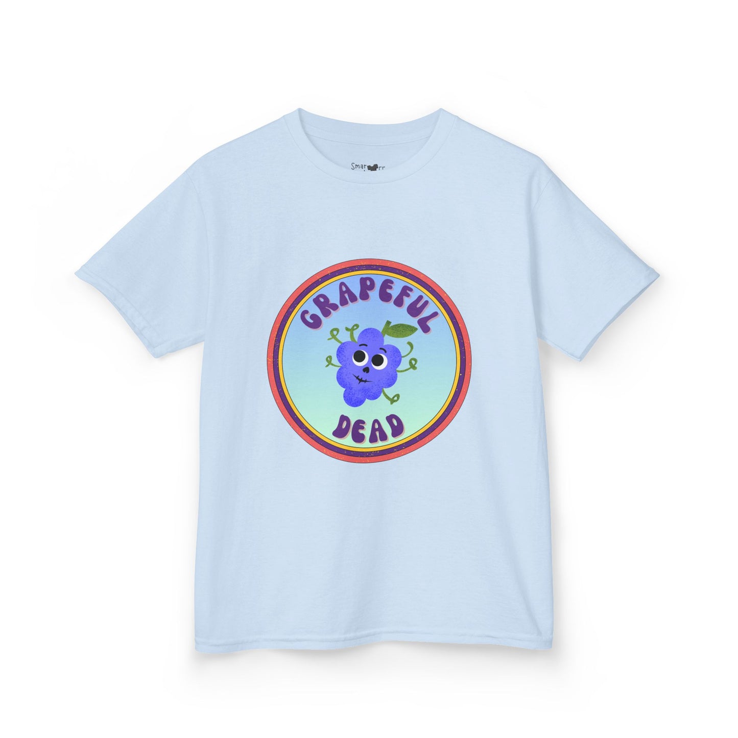 Vibrant Kids Tee with Grapeful Dead Design, Fun Casual Wear for Festivals, Birthdays, or Everyday Adventures