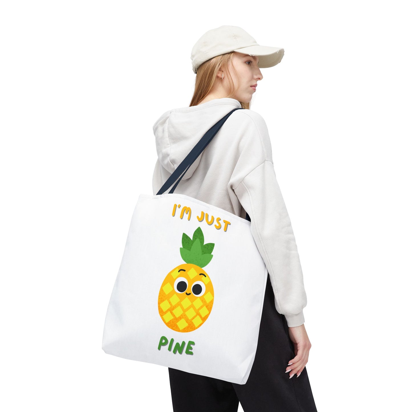 Cute Pineapple Tote Bag, Fun Shopper Bag, Beach Bag, Eco-Friendly Tote, Gift for Fruit Lovers, Summer Accessory