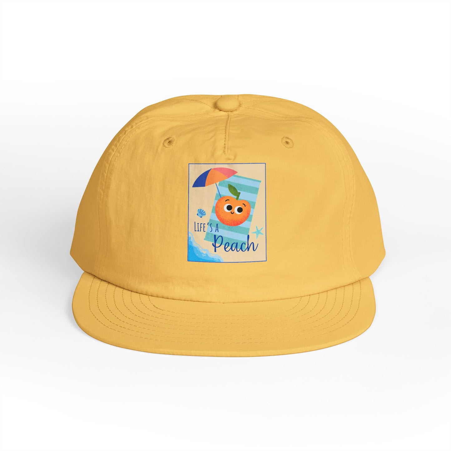 Life's a Beach Pun Surf Cap - Fun Beach Hat, Summer Accessory, Gift for Surfers, Cute Vacation Cap, Beach-Themed Apparel